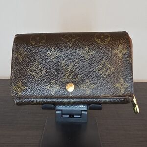 Louis Vuitton Monogram Wallet Brown Canvas – Made in USA – Authentic